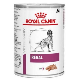 Royal Canin Renal Can 12 กระป๋อง โรยัล คานิน อาหารเปียกสุนัขโรคไต กระป๋อง ขนาด 410 กรัม  x 12 กป 00748