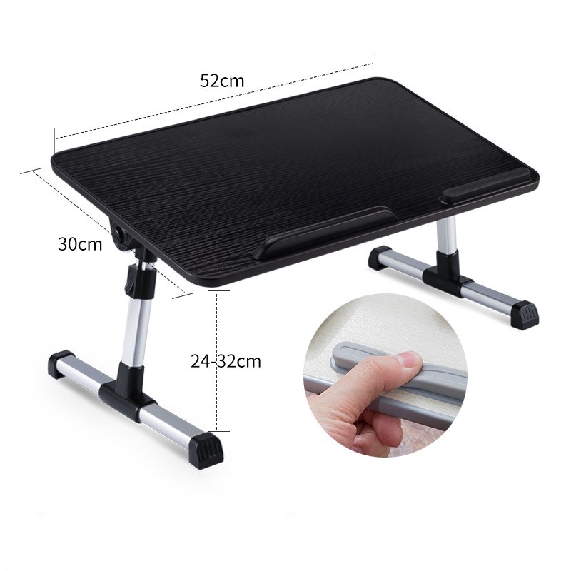 Laptop stands โต๊ะวางโน๊ตบุค ที่วางโน้ตบุค ขนาดพกพา ปรับสูงต่ำได้ พับเก็บง่ายสะดวก โต๊ะวางคอมแล็ปท๊อป สีเขียว (gray)
