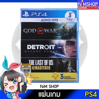 (มือ2) PS4 : God of War + Detroit แผ่นเกม มือสอง สภาพดี