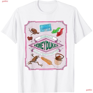 เสื้อยืดยอดนิยม Harry Potter Honeydukes Hogsmeade Label T-Shirt Short sleeve T-shirts