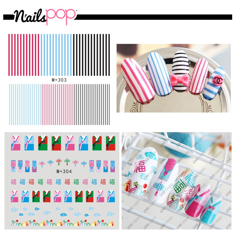 พร้อมส่ง⚡ สติ๊กเกอร์ ติดเล็บ Tattoo ลอกน้ำ แทททู ติดตกแต่งเล็บ เจล ลอกลายน้ำ เกาหลี เด็ก Nailspop - รูปที่ 6