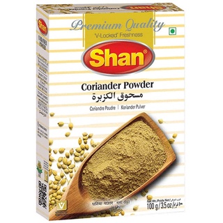 ชาน โคเรียแดอร์ พาวเดอร์ เครื่องเทศอินเดีย Shan Indian Spices Coriander Powder 100 gram