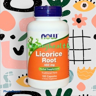 Now Foods, Licorice Root, 450 mg, 100 Capsules