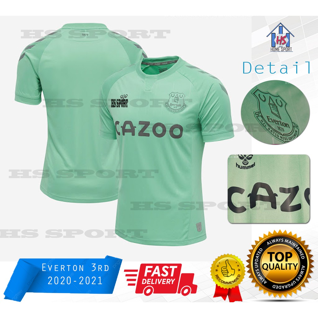 เสื้อกีฬาฟุตบอล Everton3 RD 2020-2021 | เสื้อกีฬาฟุตบอลล่าสุด