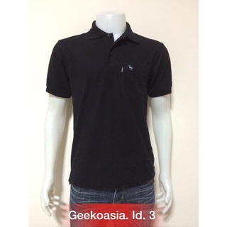 เสื้อโปโลชายและหญิง สีดำ 03  (ตรากวางแท้💯) By Geeko