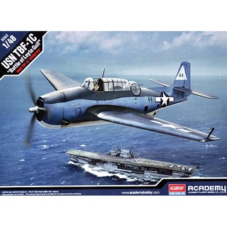 Scale Model โมเดลเครื่องบิน Academy Model 1/48 AC12340 USN TBF-1C AVENGER "BATTLE OF LEYTE GULF"