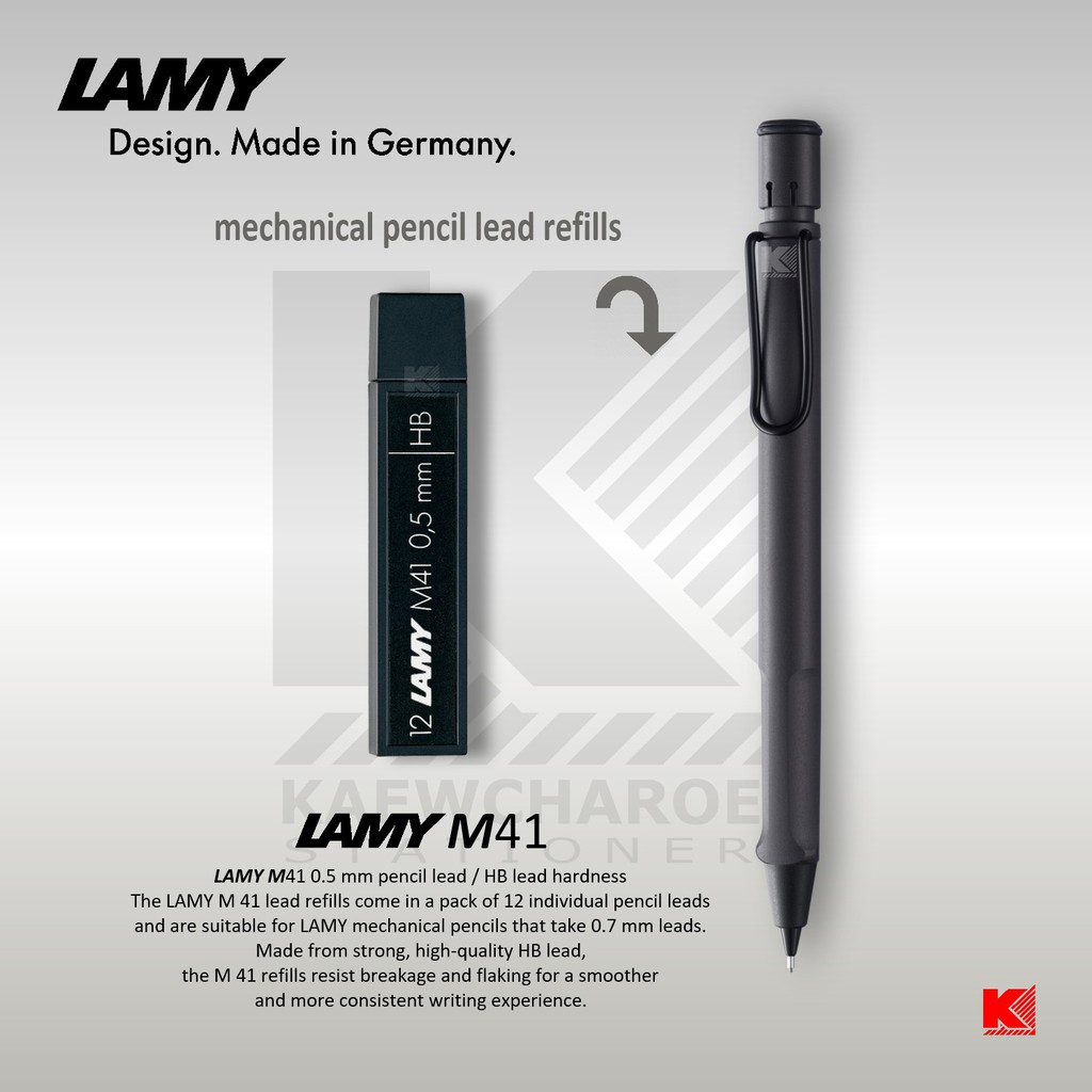 ดินสอกด LAMY Safari 117 ขนาด 0.5 มม. ด้ามสีแมทดำ