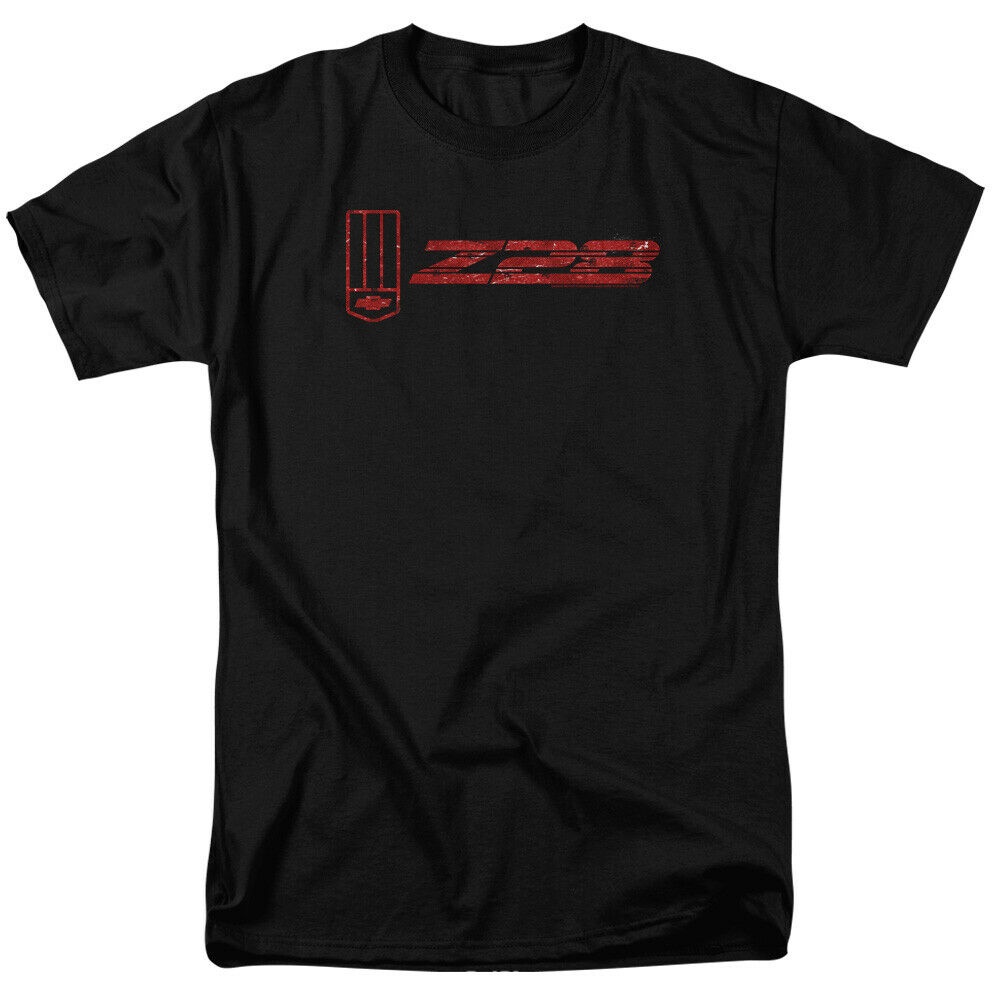 Chevrolet The Z28 Mens Classic Car Tee Camaro Black