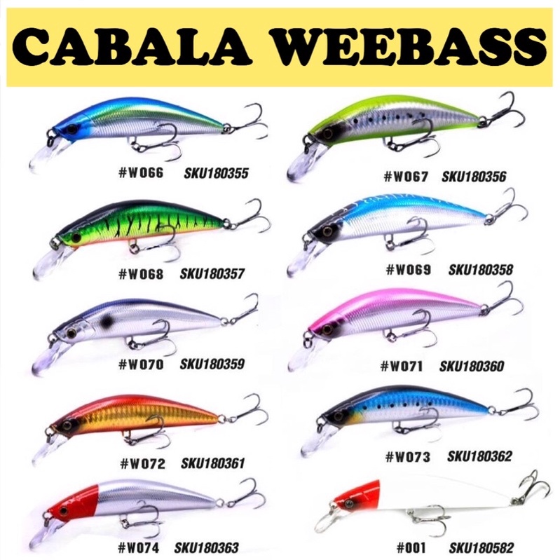 เหยื่อวีแบส รุ่น CABALA SINKING BY WEEBASS