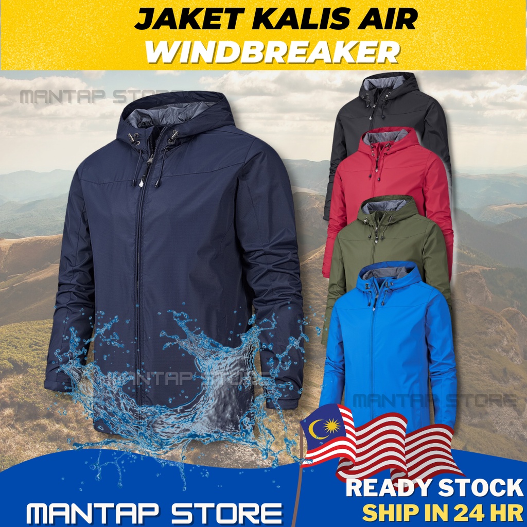 Unisex เสื้อแจ็คเก็ตกันน้ํากลางแจ้ง Windbreaker Jaket มอเตอร์ Jaket Kalis Air Men Windproof รถจักรยา