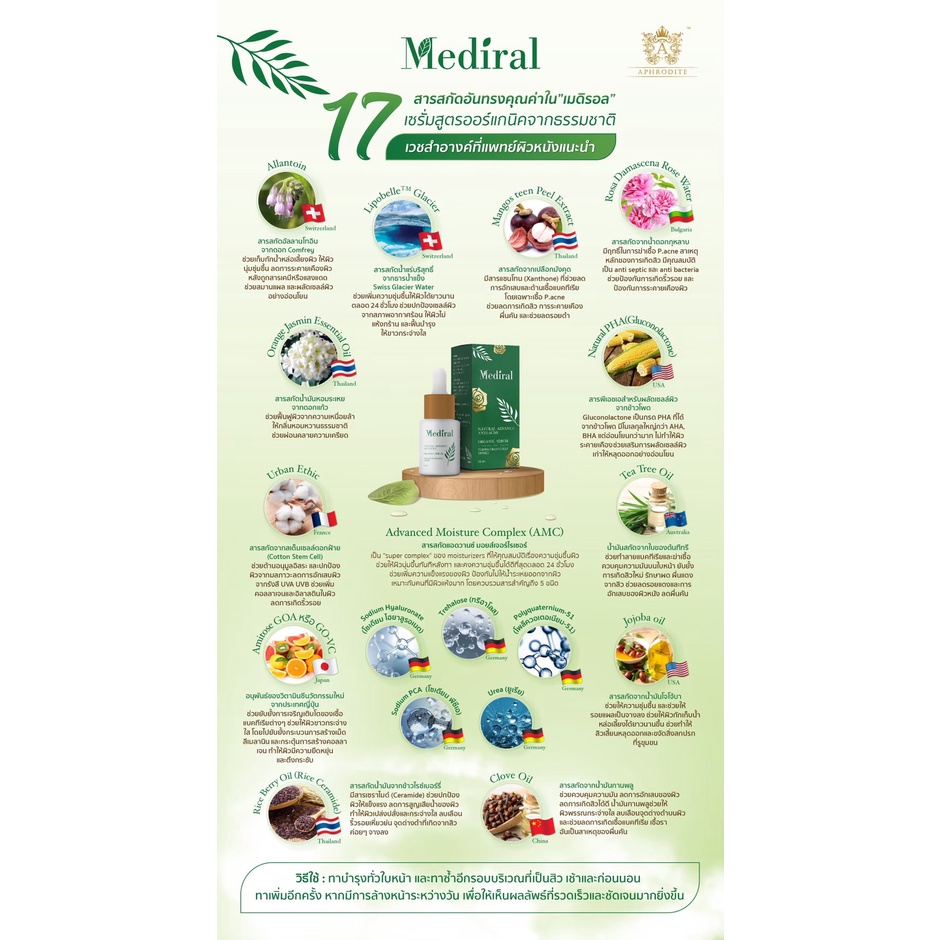 ของแท้ส่งฟรี!! Mediral เมดิรอล เซรั่มรักษาสิวสูตรคุณหมอ จบทุกปัญหาสิว ผิวอ่อนแอแพ้ง่าย เวชสำอางค์ที่แพทย์ผิวหนังแนะนำ