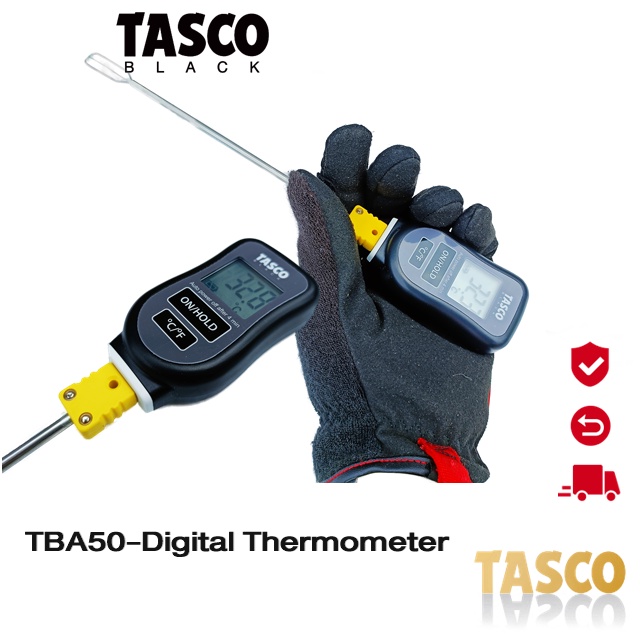 เครื่องวัดอุณหภูมิ Digital TASCO BLACK TBA50 ™ FastTemp-Air Digital Thermometer ช่วงการวัด -25 ~ 250