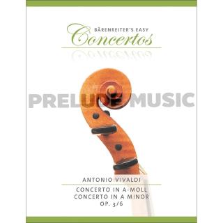 (โค้ดINCSM2Lลด70฿) (Violin solo and Piano) Concerto in A minor op. 3/6 (BA8974)