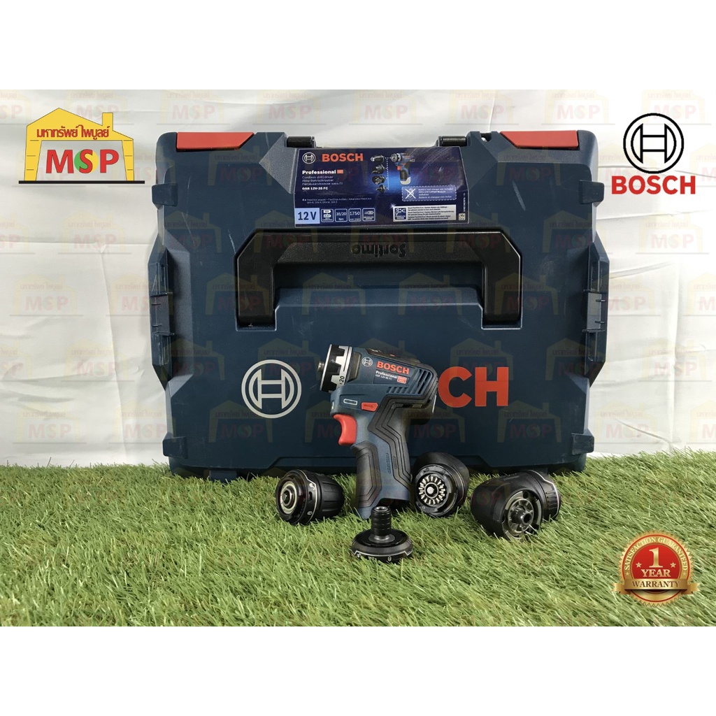 "Bosch สว่านกระแทกไร้สาย GSR 12V-35 FC+L Boxx Brushless (SOLO)   #06019H3003"