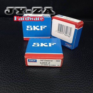 SKF 6203-Z ตลับลูกปืนเม็ดกลมร่องลึก ฝาเหล็ก 1 ข้าง (ID17xOD40xW12)