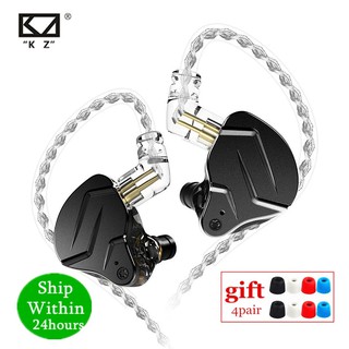 Kz ZSN Pro X 1BA+1DD หูฟังอินเอียร์ ไฮบริด HIFI เบส มอนิเตอร์โลหะ หูฟังกีฬา KZ ZSTX ZSN PROX ZSX