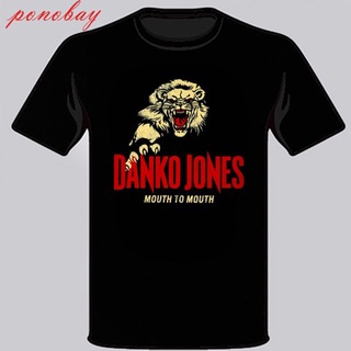 เสื้อยืดผ้าฝ้ายพิมพ์ลายแฟชั่น ขายดี เสื้อยืดคลาสสิก พิมพ์ลาย DANKO JONES Mouth to Mouth สีดํา สําหรับผู้ชาย 3 MBlcbh99BN