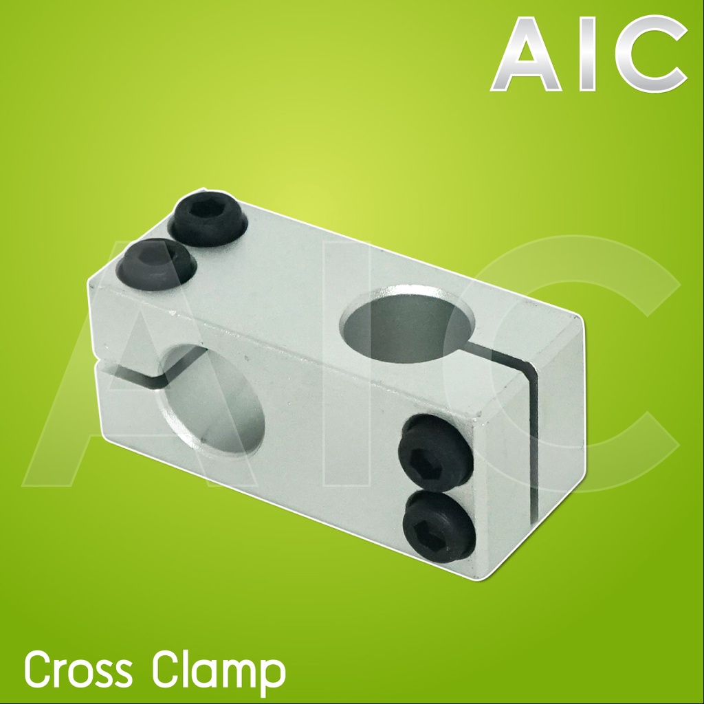 Cross Clamp ตัวยึดจับเพลาขนาด 5-25มม. สีเงิน -CDC
