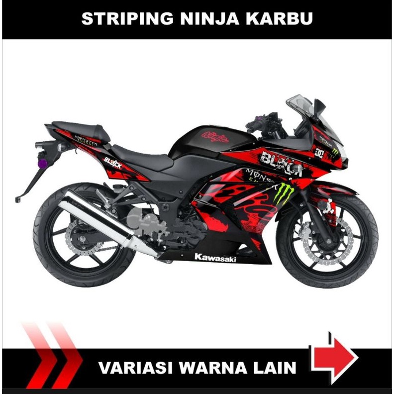 รูปลอก striping-sticker NINJA 250 KARBU-sticker NINJA 250 carbu triping variations KAWASAKI NINJA 25