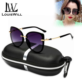 Louiswill แว่นกันแดดทรงตาแมว Uv400 สําหรับผู้หญิง