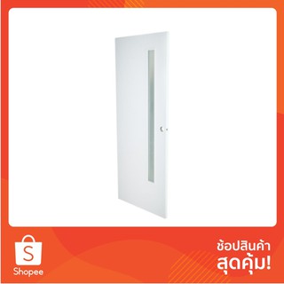 💥โปรสุดพิเศษ!!!💥 [คุณภาพสูง] ประตูบานเปิด ประตูห้องน้ำ UPVC ECO-DOOR UB2L 70X200 ซม สีขาว ประตู ประตูและหน้าต่าง เจาะลูก