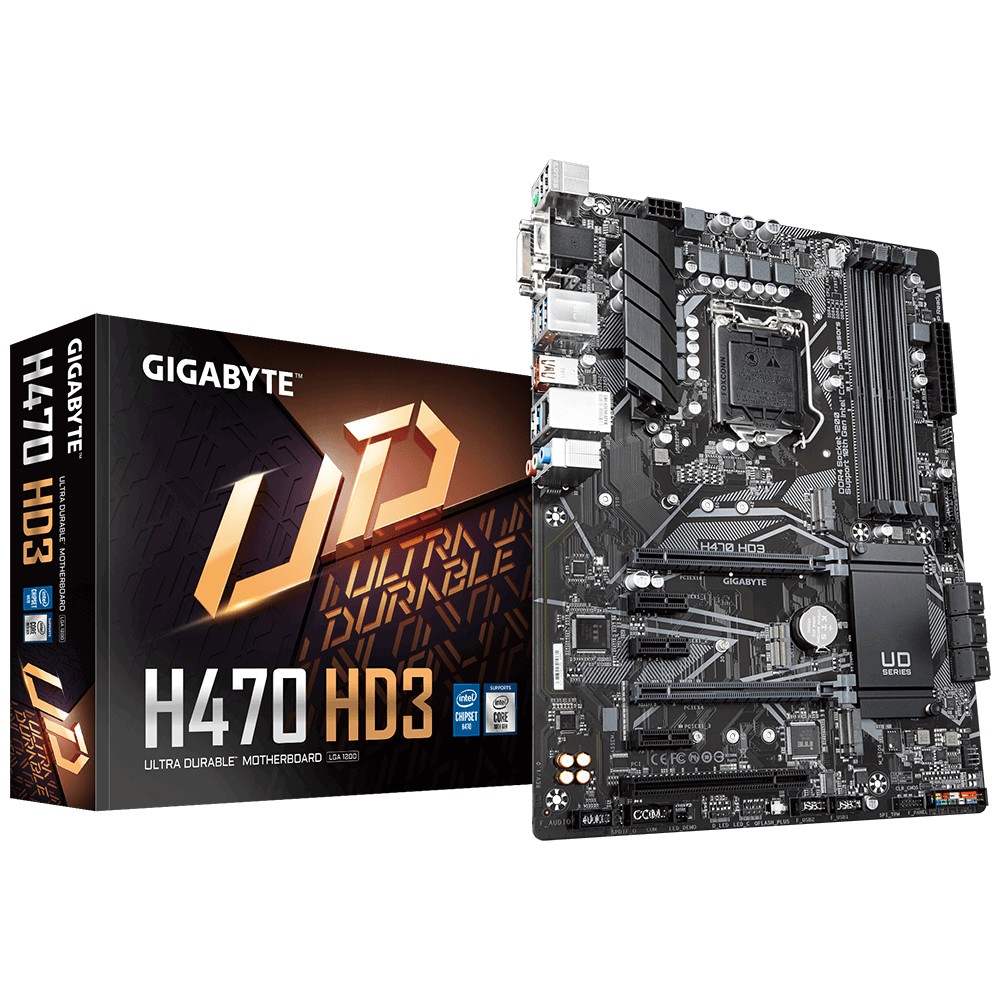 MAINBOARD (เมนบอร์ด) 1200 GIGABYTE H470 HD3 Warranty 3 - Y