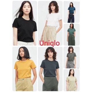 สุดฮิต🔥!! WOMEN เสื้อยืด คอกลม แขนสั้น Uniqlo U แท้100%