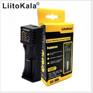 เครื่องชาร์จ LiitoKala Lii-100 เครื่องชาร์จถ่าน Li-Ion 18650 18350 16340 14500 26650 Ni-MH Ni-Cd AA AAA