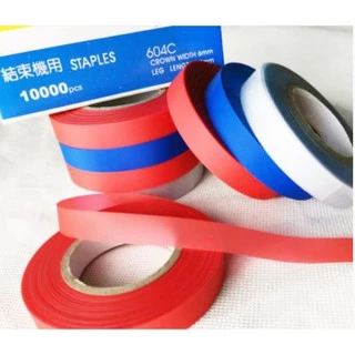 เทปรัดกิ่ง + ลูกแม็ค เบอร์ 604C 1 กล่อง (10,000 ตัว) สำหรับเครื่องรัดกิ่งไม้ ผูกกิ่ง ยอดไม้ ทุกรุ่น