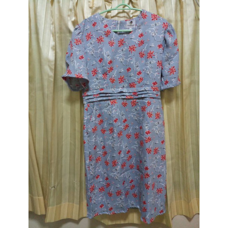 Yasinee เดรสทำงาน ป้ายYasinee มีกระเป๋า