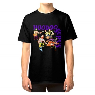 เสื้อยืด มีฮู้ด ลาย Hoodoo Gurus Clic DMN สีดําสามารถปรับแต่งได้