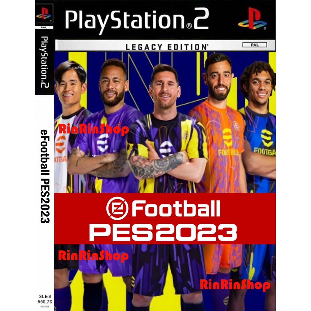 แผ่นเกมส์ eFOOTBALL PES 2023  v.2 ฮาแลนด์,นูเญซ,เลวานดอฟสกี้ ย้ายแล้ว #ภาษาอังกฤษ# PS2 Playstation 2 คุณภาพสูง ราคาถูก