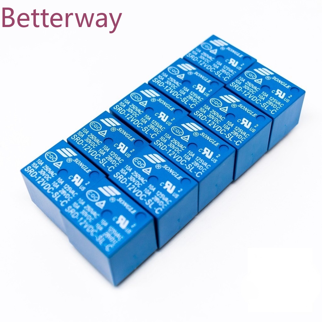 5 ชิ้น 5Pin 4Pin Mini SRD รีเลย์ SPDT 3V 5V 9V 12V 24V betterway