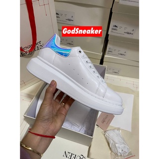 [ พร้อมส่ง ] M-cqueen Oversized " White Rainbow" Size 36 - 40 [ ORI ]