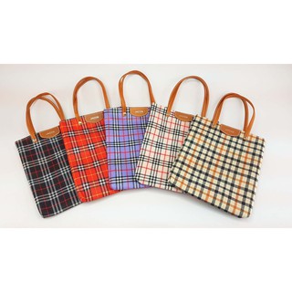 JACOB Hand Bag กระเป๋าถือ SB707/Z SCOTCH ลายสก๊อต