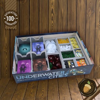 Folded Space Organizer: Underwater Cities &amp; Exps ที่จัดเก็บของในกล่องบอร์ดเกม (Boardgame บอร์ดเกม การ์ดเกม เกม)