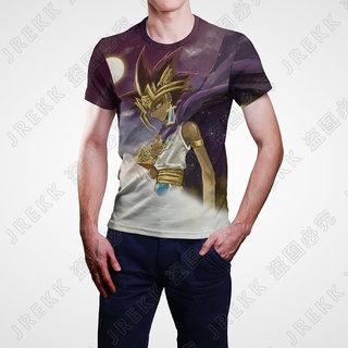 เสื้อยืดแขนสั้นลําลอง พิมพ์ลายการ์ตูนอนิเมะ Yu Gi Oh 3 มิติ แฟชั่นฤดูร้อน สําหรับผู้ชาย และผู้หญิง 2023