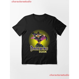 tshirtเสื้อยืดคอกลมฤดูร้อนNew Darkwing Duck T-ShirtDarkwing Duck Essential T-Shirt เสื้อยืด ดพิมพ์ลาย ดผ้าเด้ง คอกลม cot