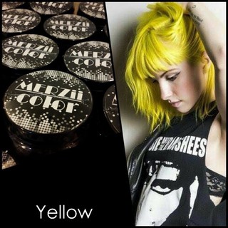 yellow⛔️merziicolor:ทรีทเม้นท์เปลี่ยนสีผม-พื้นผมขาวก่อนลงสีนะคะ