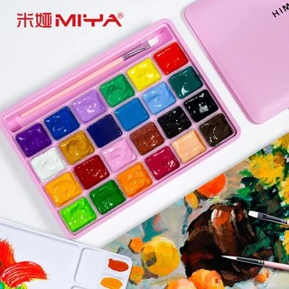 【จัดส่งในวันเดียวกัน】 MIYA HIMI GOUACHE สีกวอช 18/24 สี 30ml ของแท้จากตัวแทนจำหน่ายไทย การออกแบบถ้วยเยลลี่ที่ไ