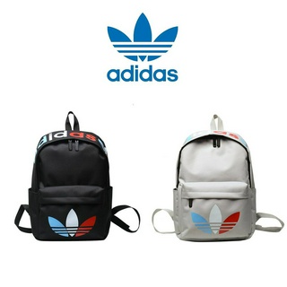 Adidas Originals Backpackกระเป๋าแฟชั่นเรียบง่ายกระเป๋าเป้สะพายหลังกระเป๋าผู้ชายกระเป๋าผู้หญิง