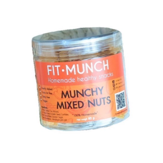 ถั่วและธัญพืชอบกรอบเพื่อสุขภาพ Munchy Mixed Nuts 100 กรัม