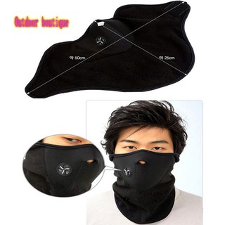 TH☀ New 1x Neoprene Neck Warm Face Black Soft Mask Sport Motorcycle Bike Accessories