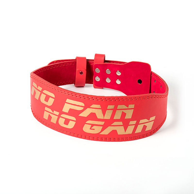 เข็มขัดยกน้ําหนัก Gym Pu Leather Deadlift พยุงเอว
