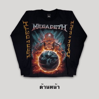 เสื้อยืดแขนยาววงร็อค (Megadeth)