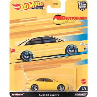 รถเหล็ก HOTWHEELS PREMIUM ของแท้ Car Culture Deutschland Design Audi S4 Quattro (HWP2022_#HCJ95)