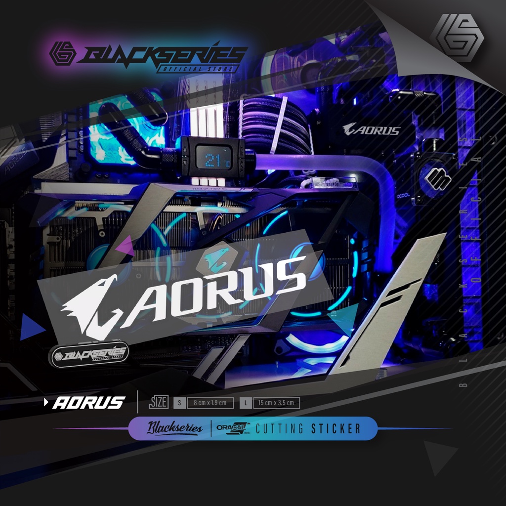 สติ๊กเกอร์ตัด โลโก้ Aorus | สติ๊กเกอร์ออรัส | อาโอรัส