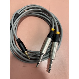 สายaux3.5-แจ๊คโมโนL/Rทำจากสายชีล4คอร์DynacomและD&Sหัว3.5ของT…