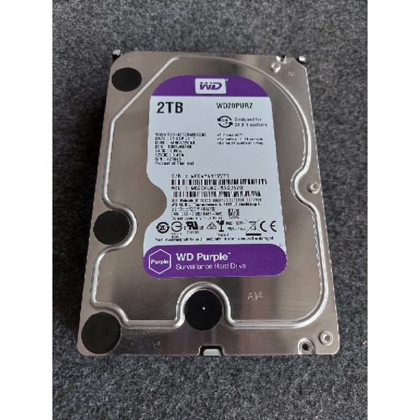 [มือสอง] Harddisk WD Purple 2TB ฮาร์ดดิส HDD
