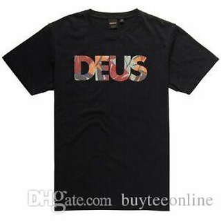 เสื้อยืดครอปเสื้อยืด พิมพ์ลาย Deus Ex Machina Chulo All Cap - Blk สําหรับผู้ชายS-5XL